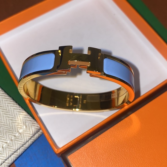 RARE HERMÈS CLIC H BRACELET - Picture 10 of 17